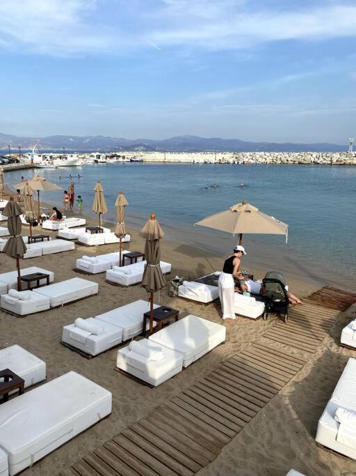 Pergola Paros Cycladic House By The Sea+pool *