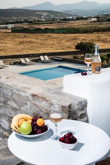 Pergola Paros Cycladic House By The Sea+pool *