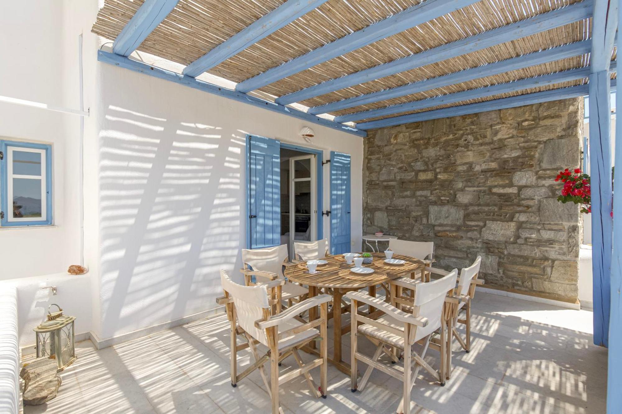 Pergola Paros Cycladic House By The Sea+pool Ferienhaus