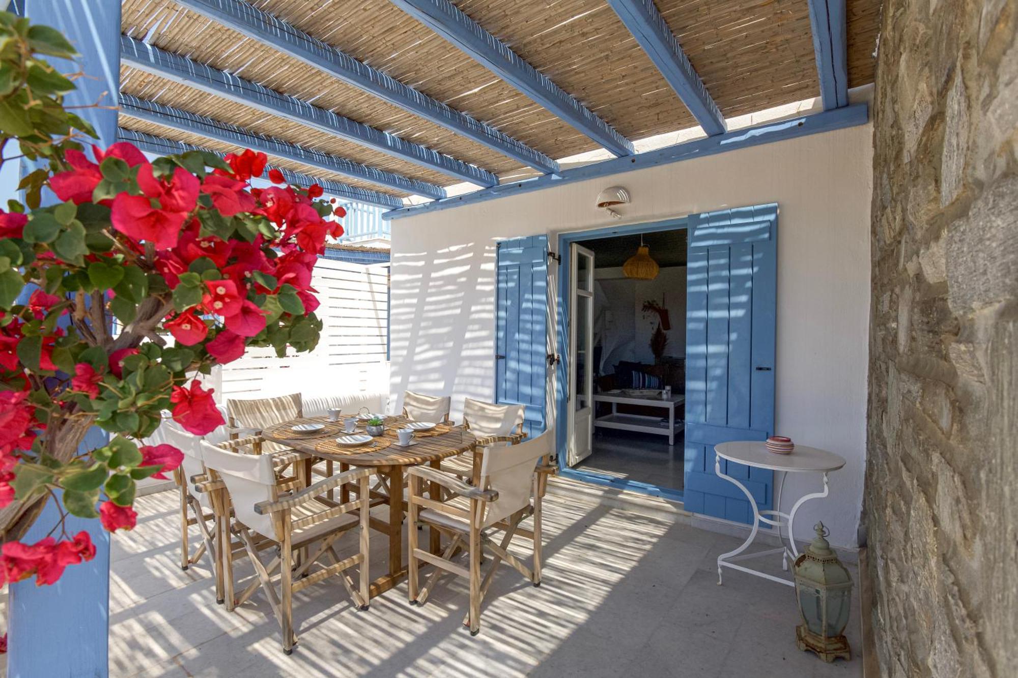 Pergola Paros Cycladic House By The Sea+pool * Náousa