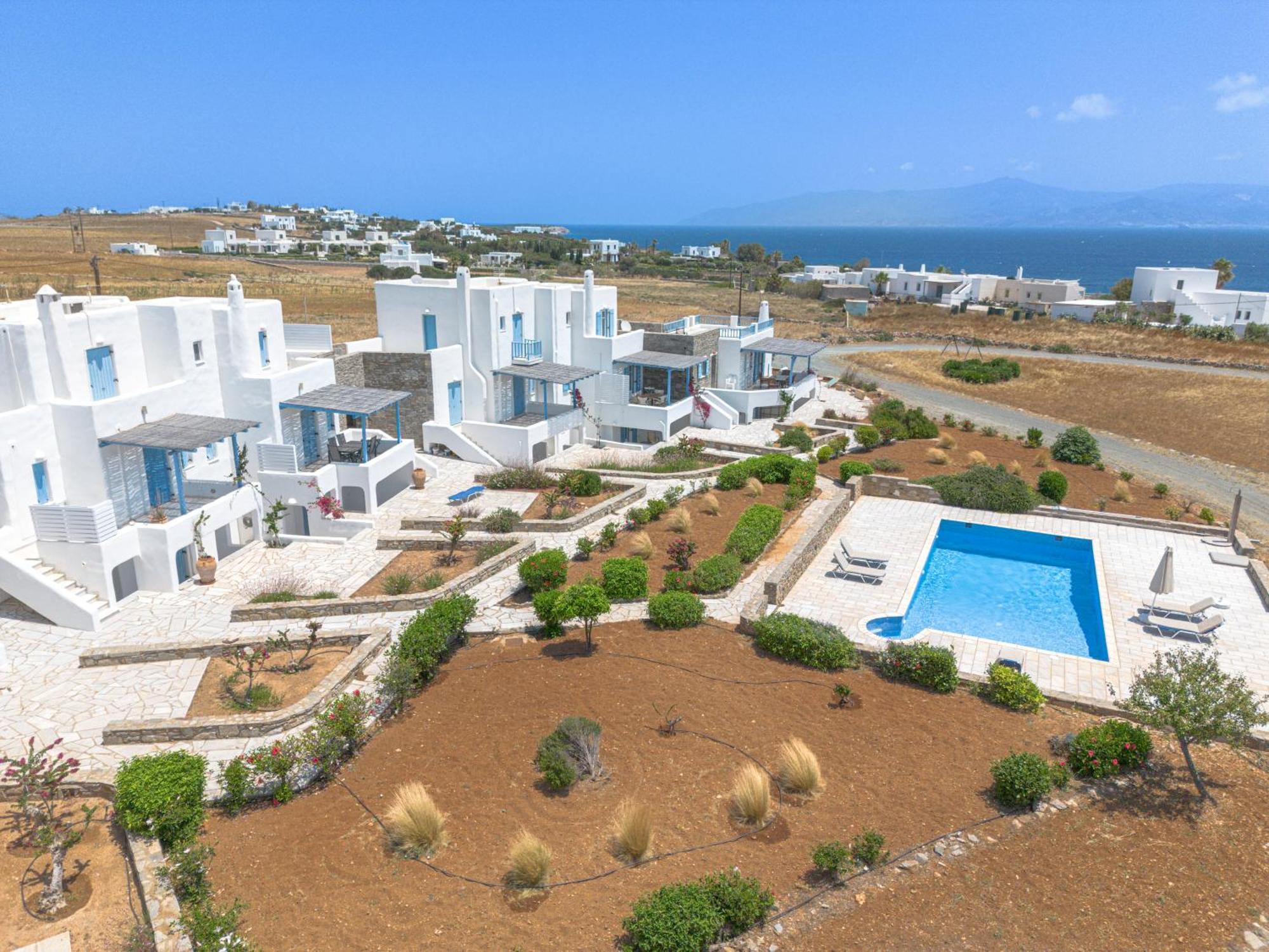 Pergola Paros Cycladic House By The Sea+pool *