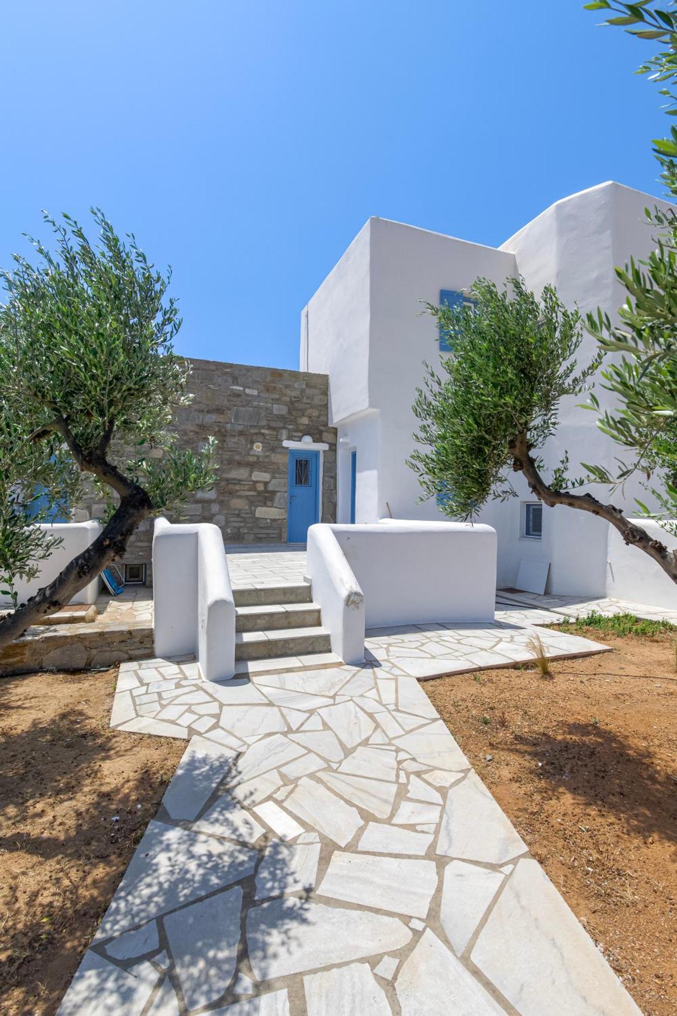 Pergola Paros Cycladic House By The Sea+pool Náousa